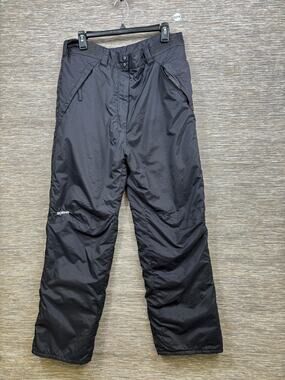 Ski Gear Snow Pants Womens Small Black Insulated Waterproof Zip Pockets Ski